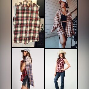 VINTAGE RedHead Cutoff Flannel Oversized Fit